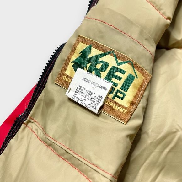 Vtg 70s REI Co-op Quilted Goose Down Puffer Jacket, USA Made Lightweight Women M - Picture 9 of 10